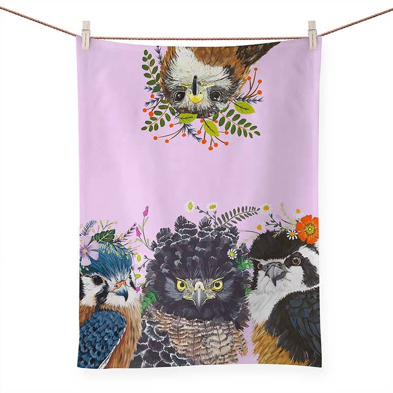 Flora & Fauna - Birds by Spring Whitaker Tea Towels (RTS)