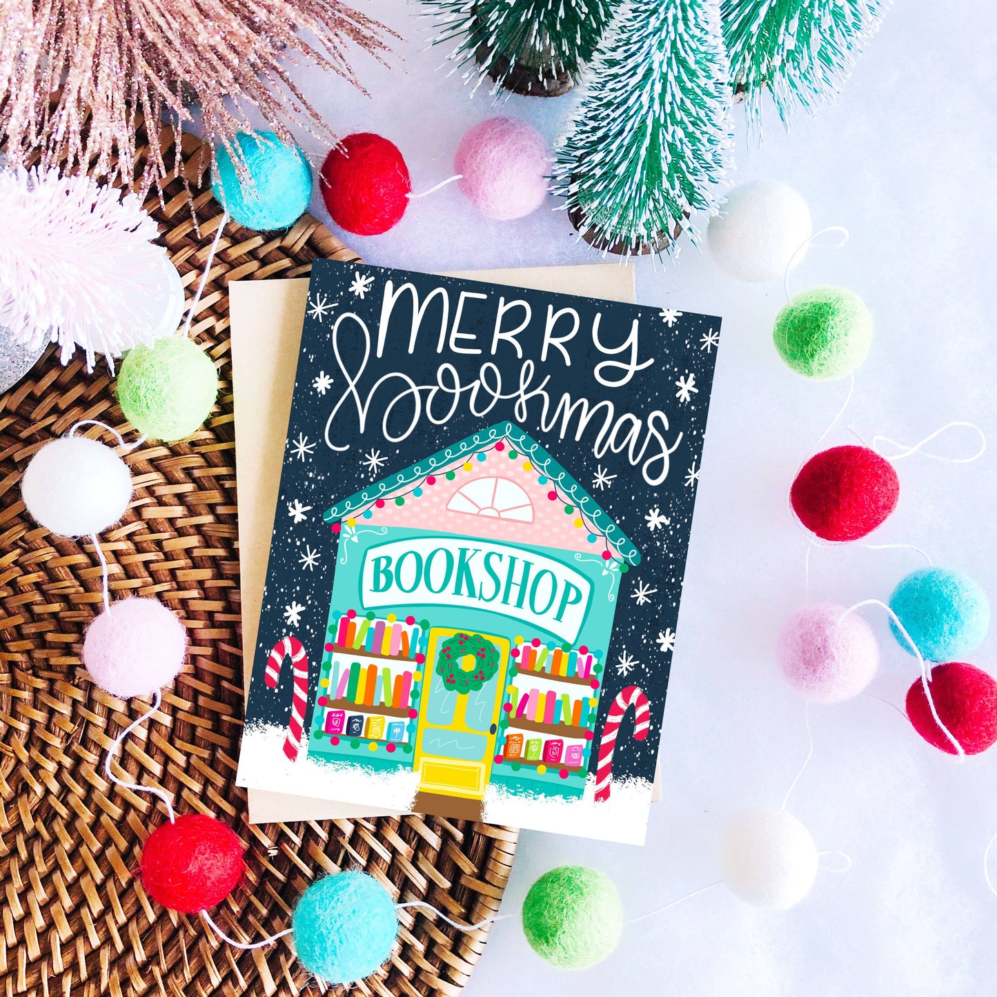Merry Bookmas Christmas Card