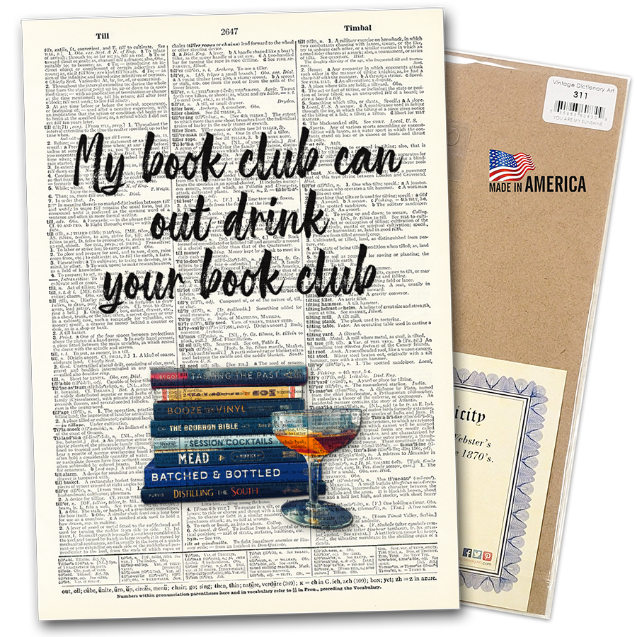 Vintage Dictionary Art - My Book Club