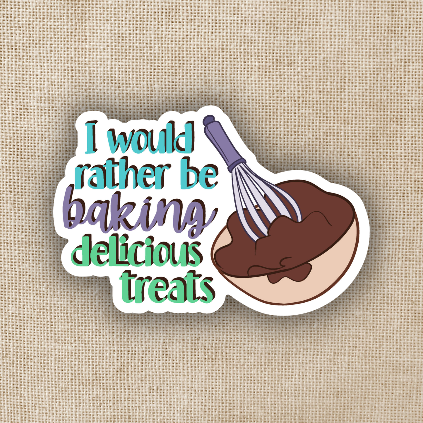 Wildly Enough - I'd Rather Be Baking Sticker