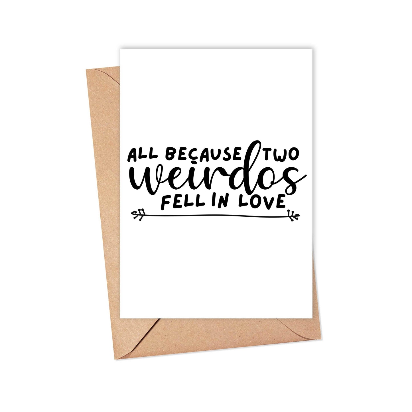 R is for Robo - Two Weirdos Funny Wedding Card - Funny Anniversary Cards