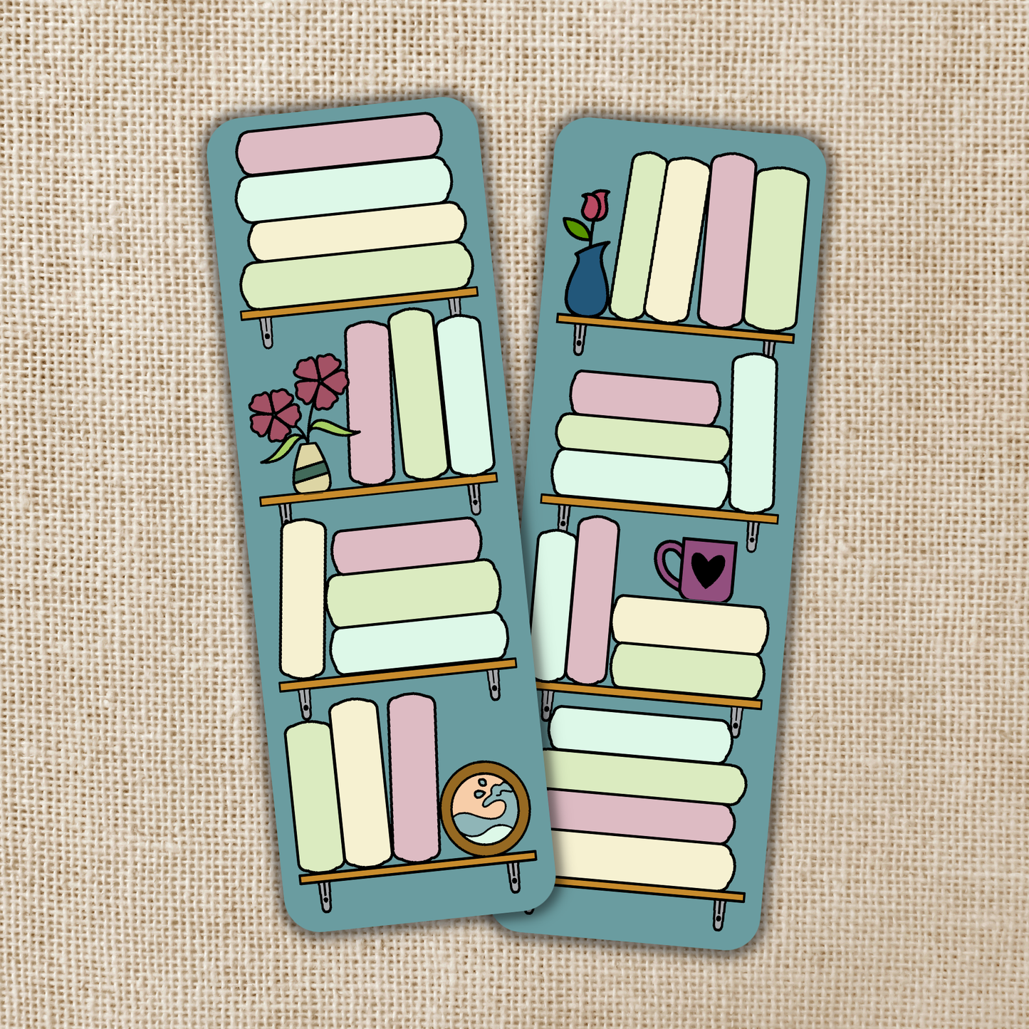 Wildly Enough - Bookshelf Reading Log Bookmark