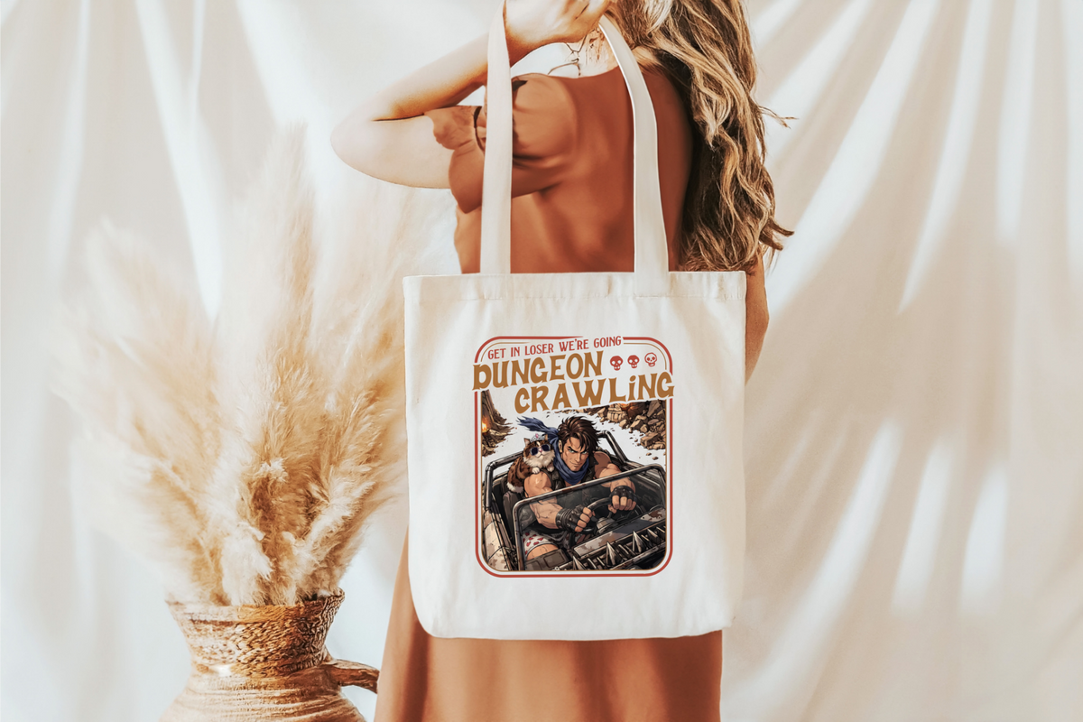 Tote Bag - DCC - Get In Loser We're Going Dungeon Crawling