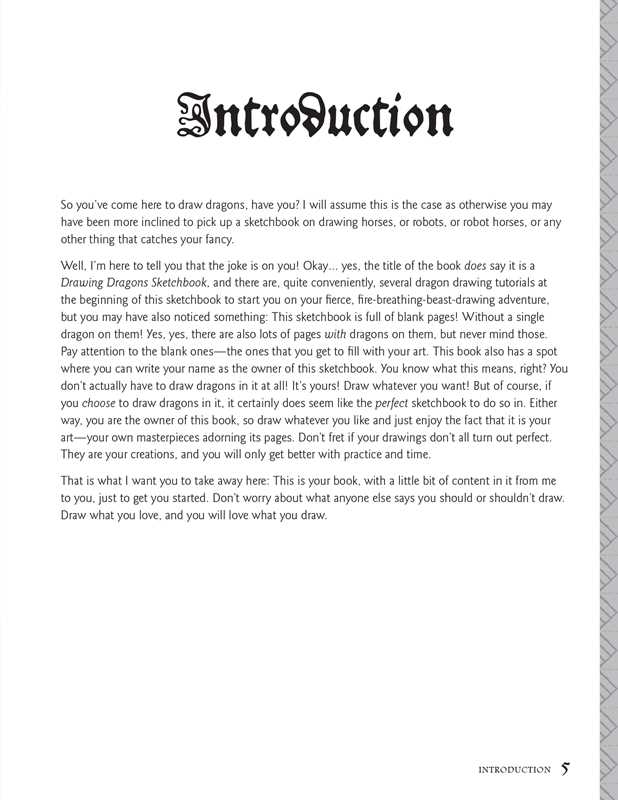 Sketchbook - Drawing Dragons