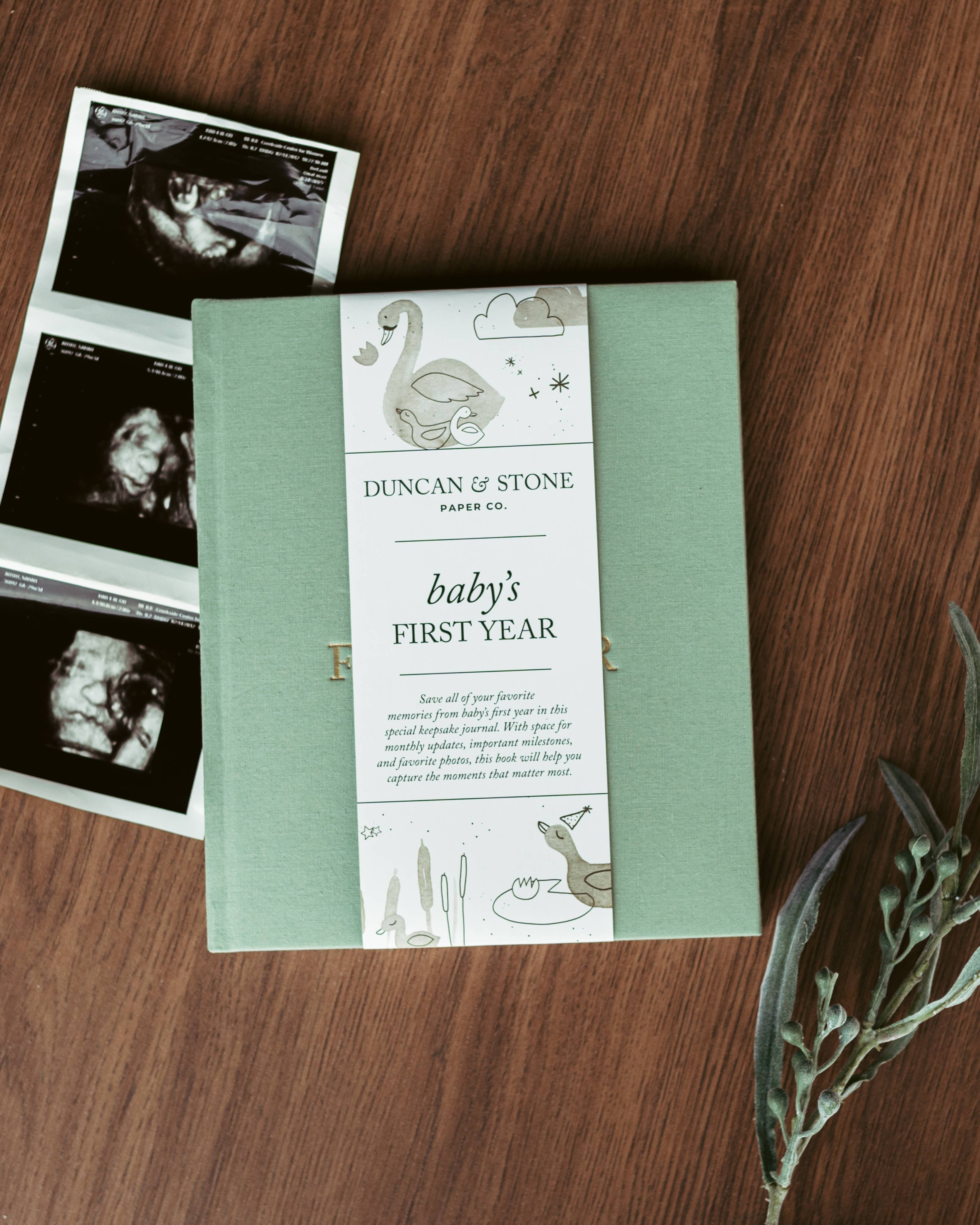 Baby's First Year Memory Book & Photo Album | Mother's Day: Dusty Rose