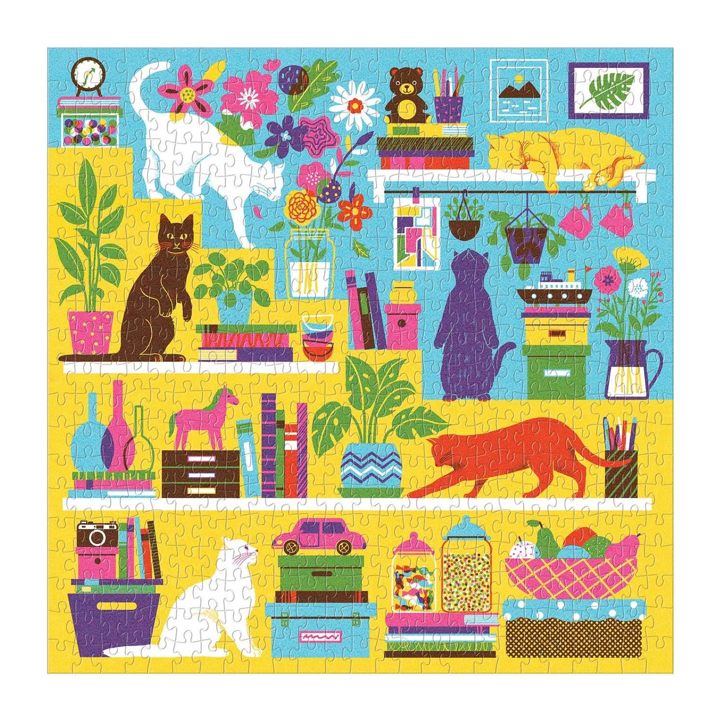 Puzzle - Curious Cats 500 Piece