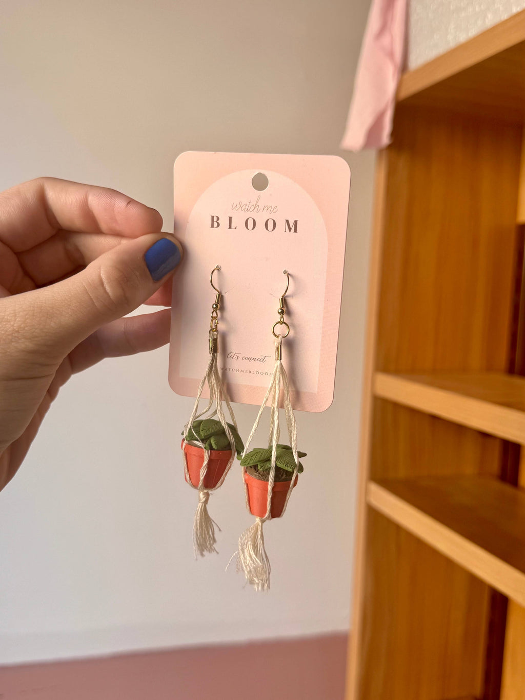 Hanging Plant Earrings | Handmade Polymer Clay Earrings