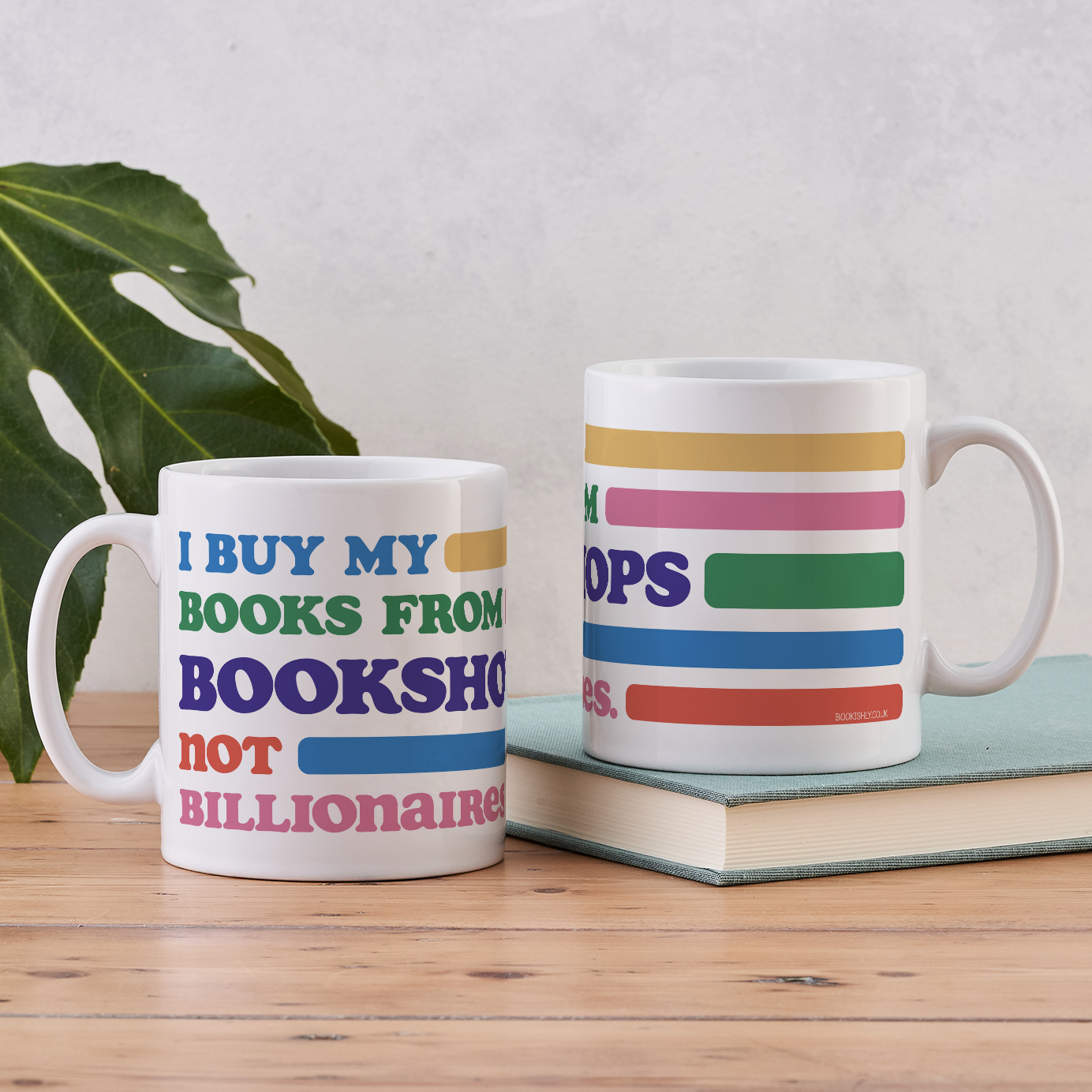 Bookshops not Billionaires - Bookstore Ceramic Mug