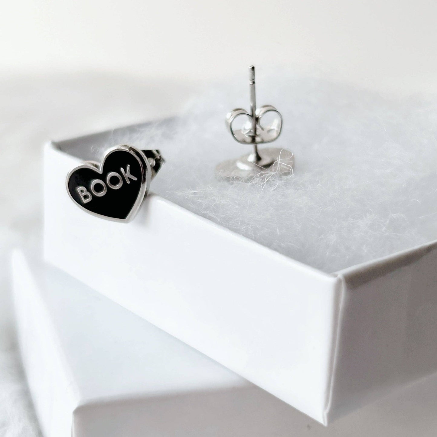 Earrings - Black Book Dragon