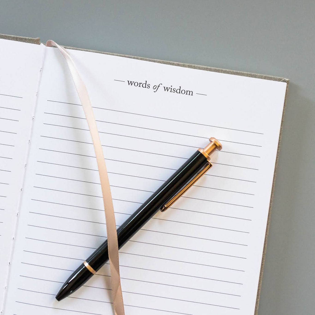 Words of Wisdom Journal for Wedding Guest Book | Graduation