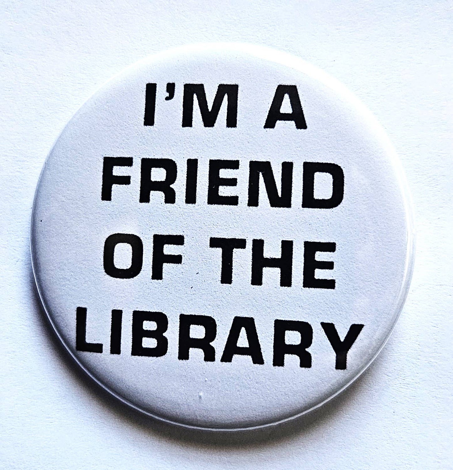 Button : Friend of the library / 2.25" Large Button