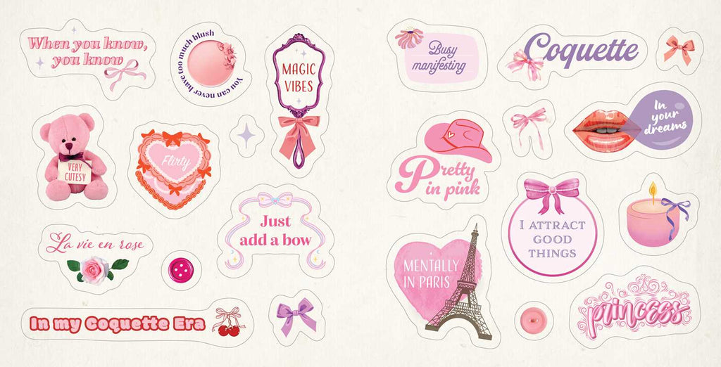 Coquette Stickers by Adams Media: Paperback; 96 pages / English