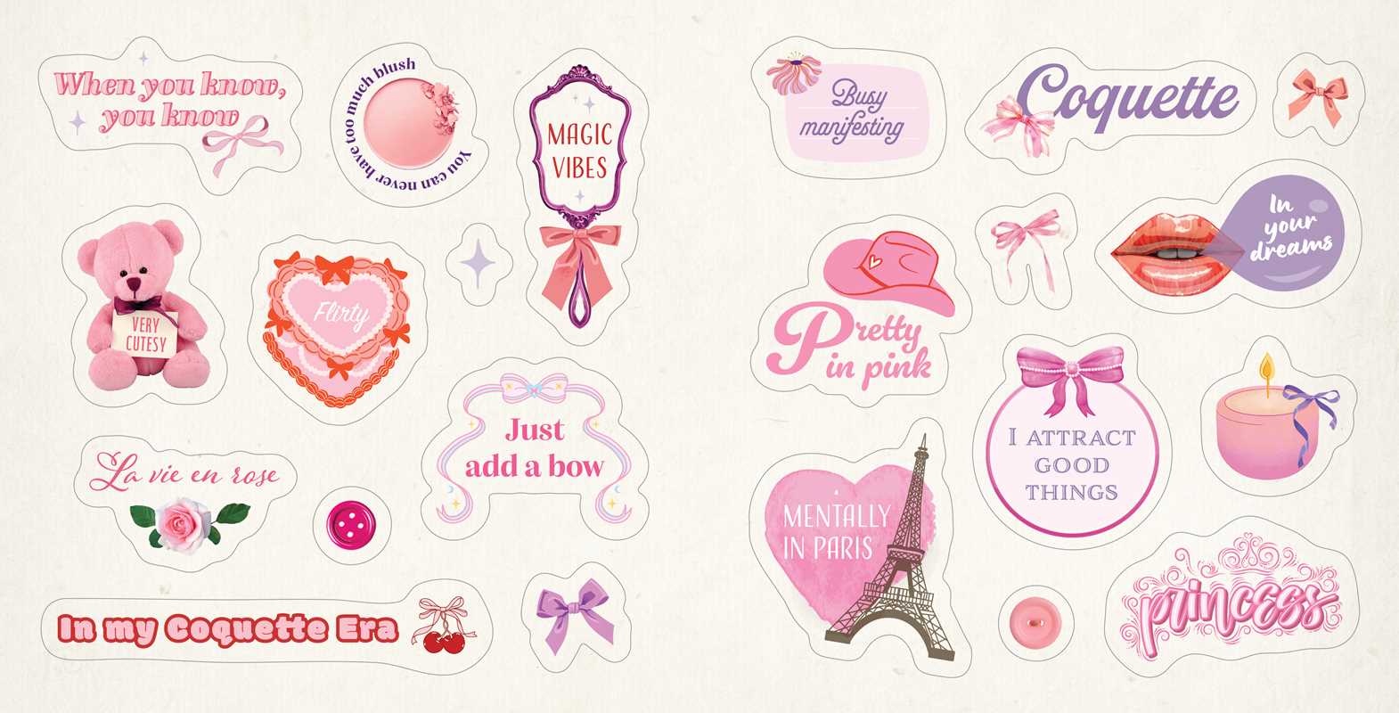 Coquette Stickers by Adams Media: Paperback; 96 pages / English
