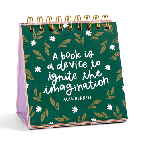 52 Weeks Of Book Lover Quotes - Desk Flip Calendar