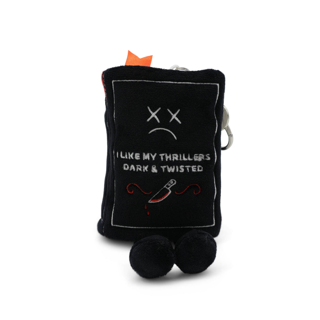 Bag Charm - Plush I Like My Thrillers Dark & Twisted Book