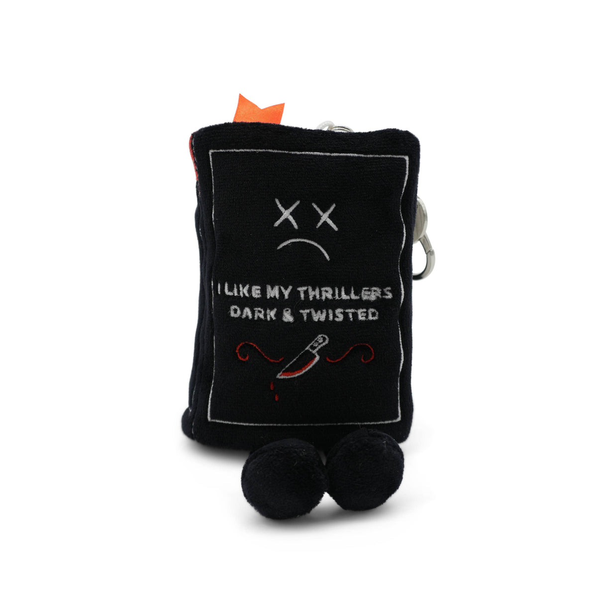 Bag Charm - Plush I Like My Thrillers Dark & Twisted Book