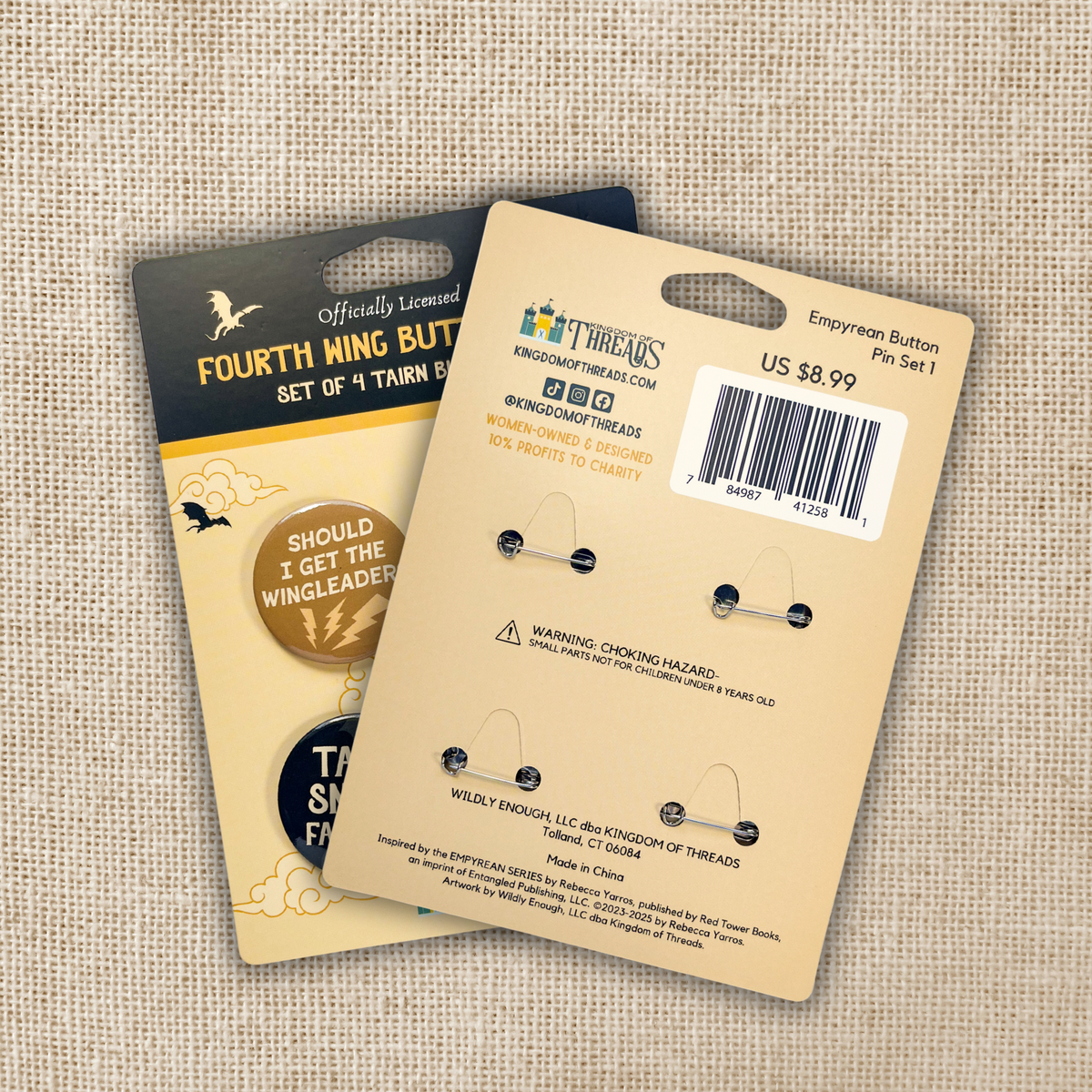 Button Set - Fourth Wing - Tairn