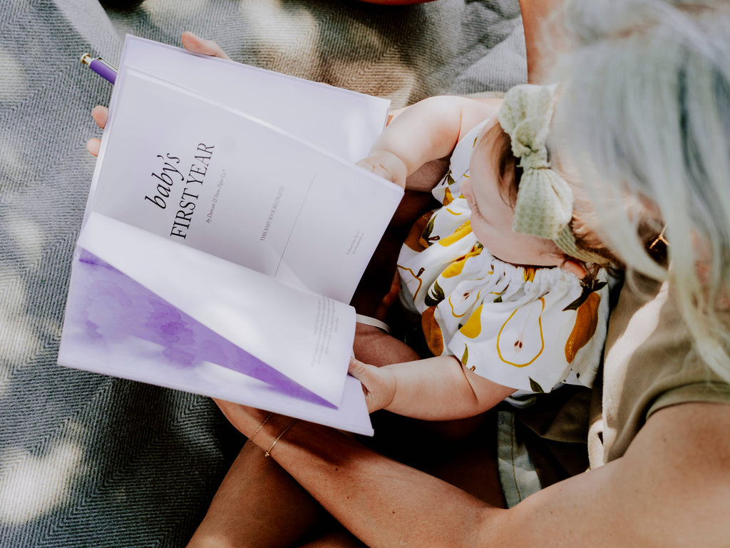 Baby's First Year Memory Book & Photo Album | Mother's Day: Dusty Rose