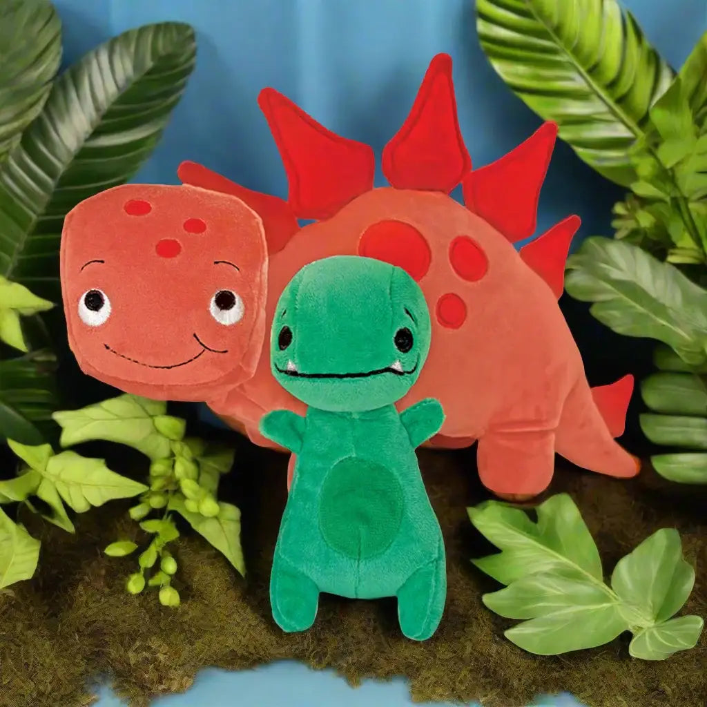 Tiny T. Rex And Pointy Plush Pair