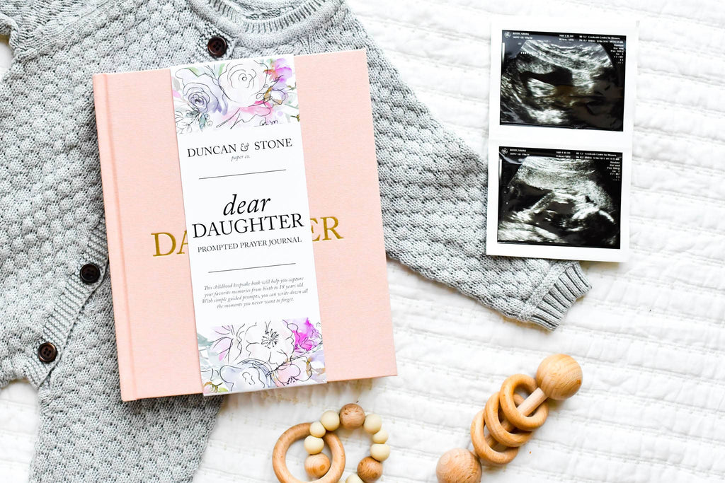 Dear Daughter Childhood Keepsake Book | Mother's Day Gift: Cream