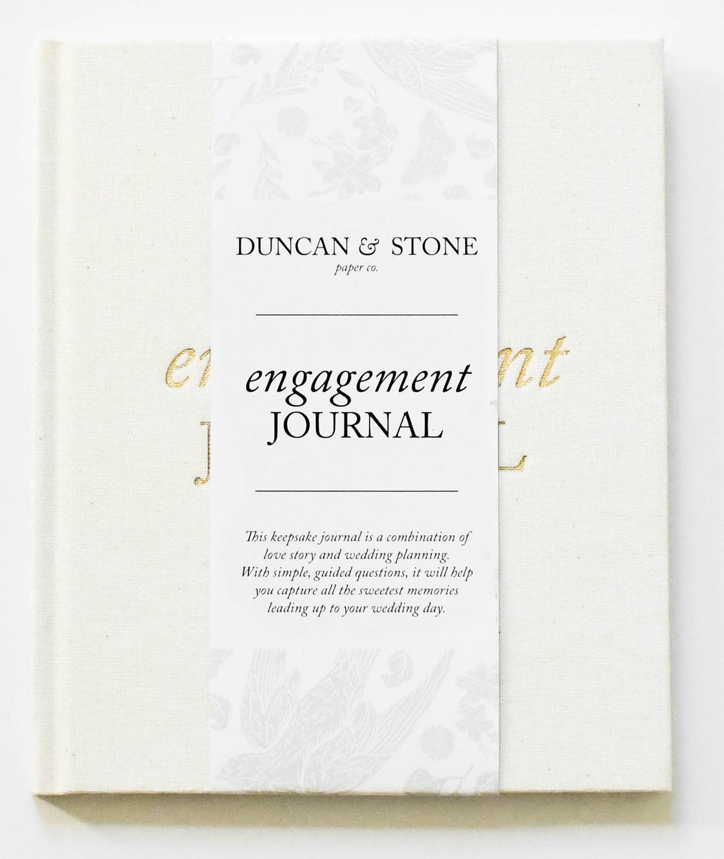 Engagement Journal | Gift for New Brides | Book for Couples: Taupe
