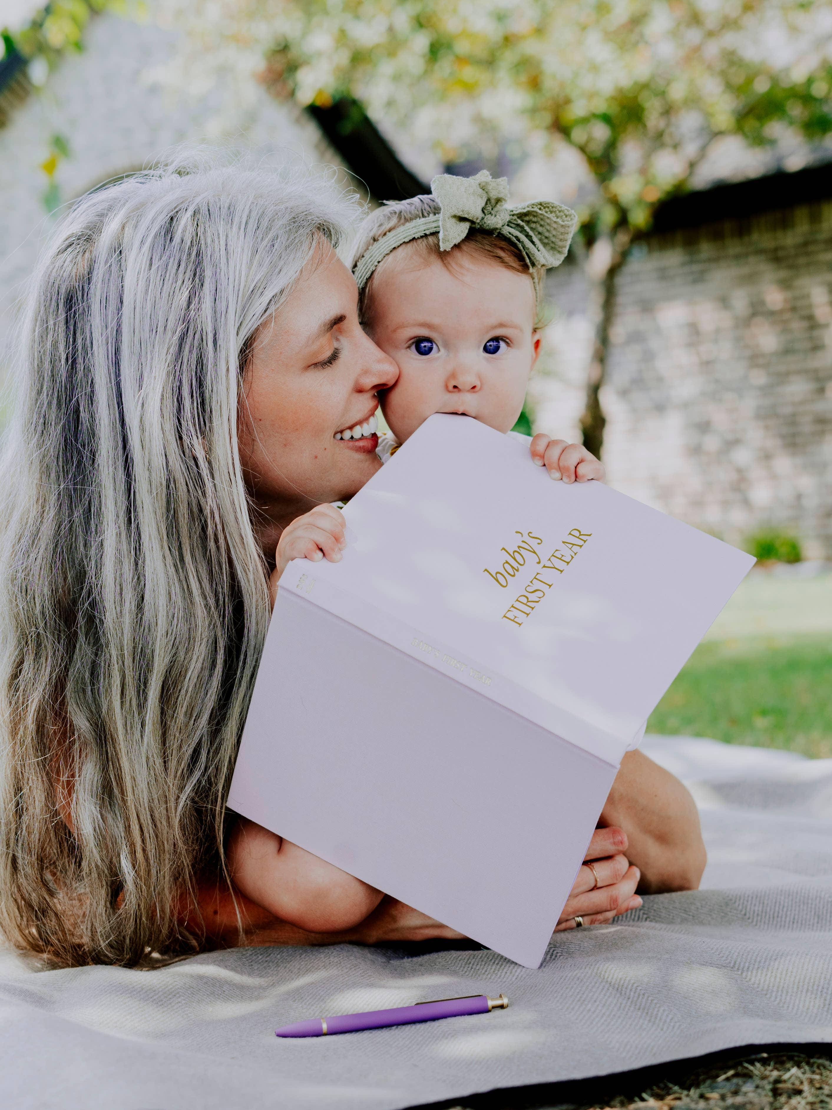 Baby's First Year Memory Book & Photo Album | Mother's Day: Dusty Rose
