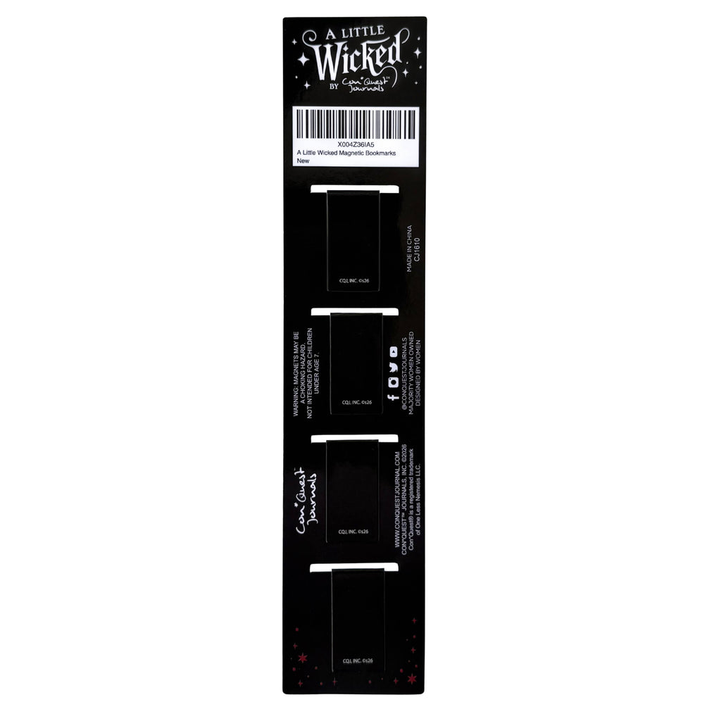 A Little Wicked Magnetic Bookmarks (4-Pack)