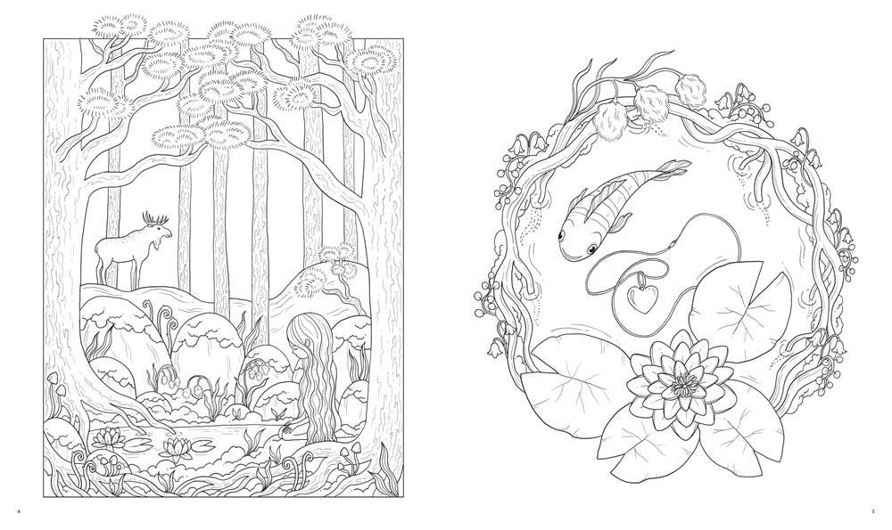 Coloring Book - Fairytale Worlds