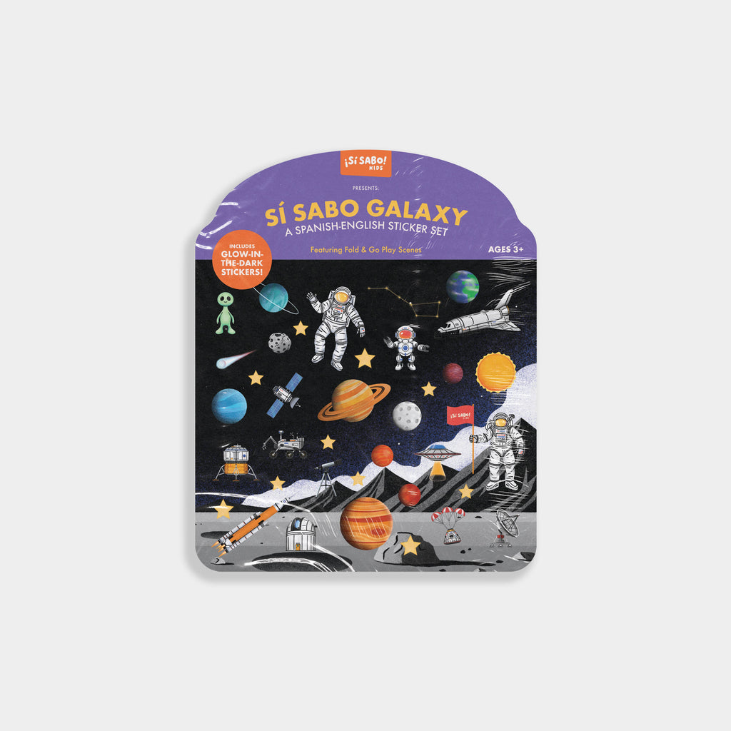 Sí Sabo Galaxy: A Space Bilingual Reusable Sticker Play Set
