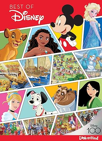 Best of Disney Look and Find Activity Book – Celebrating 100 Years of Wonder - Includes Mickey mouse, Frozen, Princesses, Moana, and More!
