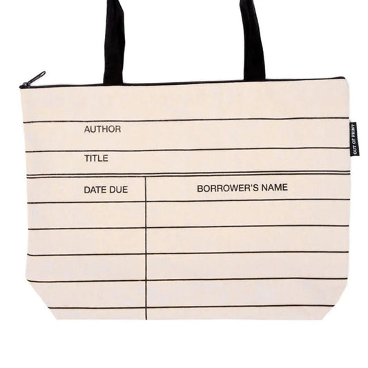 Out of Print - Library Card Market tote bag