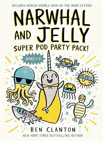 Narwhal and Jelly: Super Pod Party Pack! (Paperback books 1 & 2) (A Narwhal and Jelly Book)