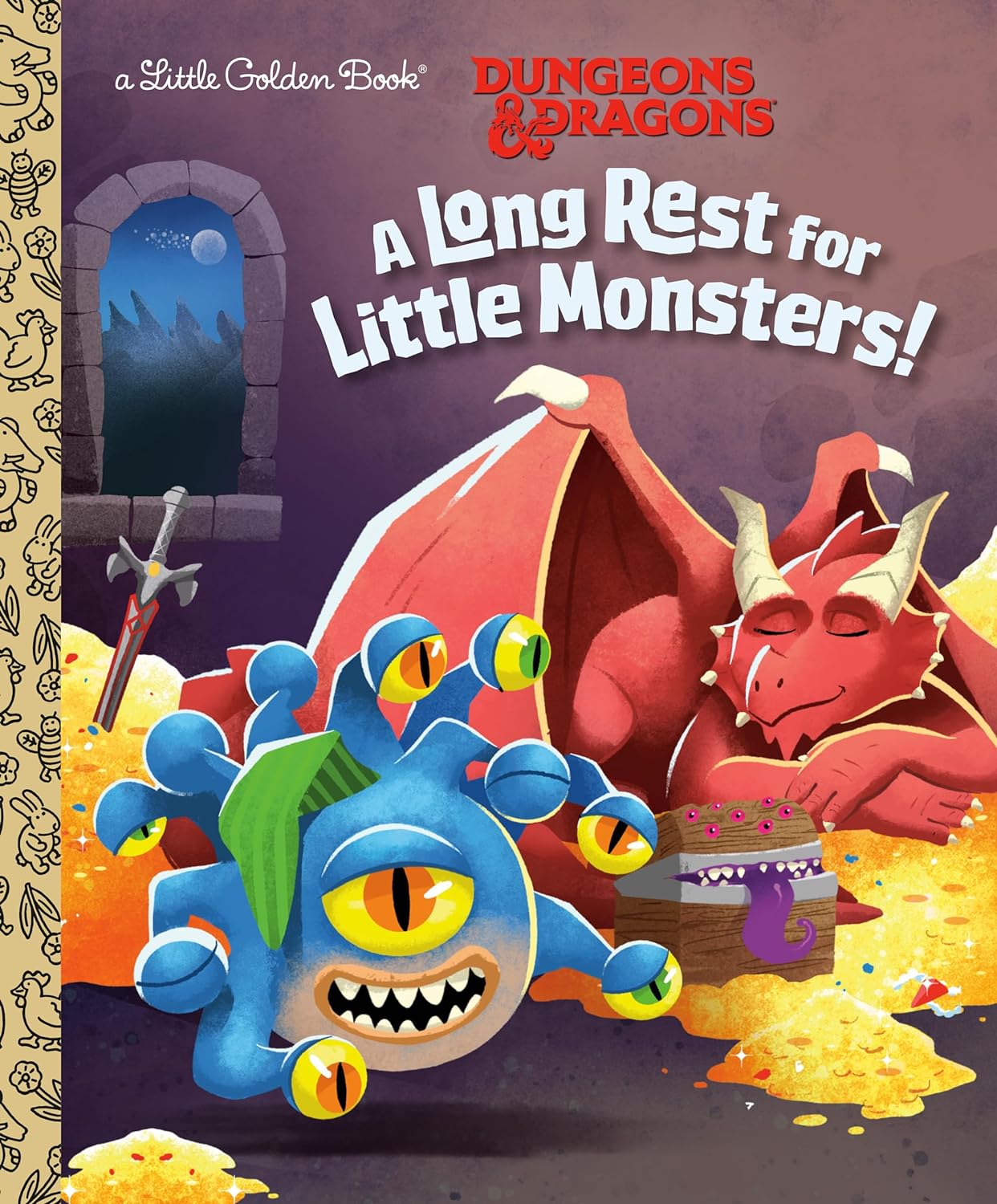A Long Rest For Little Monsters (Little Golden Book)