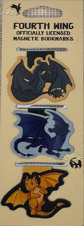Yarros - Magnetic Bookmark Set - Fourth Wing Dragons