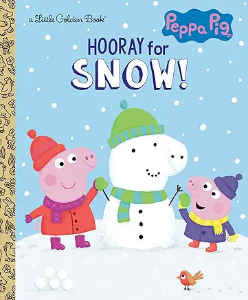 Hooray for Snow! (Peppa Pig) (Little Golden Book)