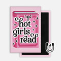 Hot Girls Read Magnet - 2x3"