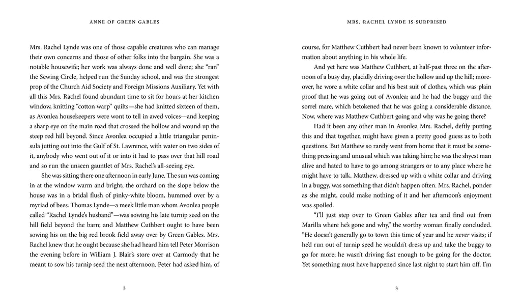 Anne of Green Gables by Lucy Maud Montgomery (Signature Clothbound Edition)