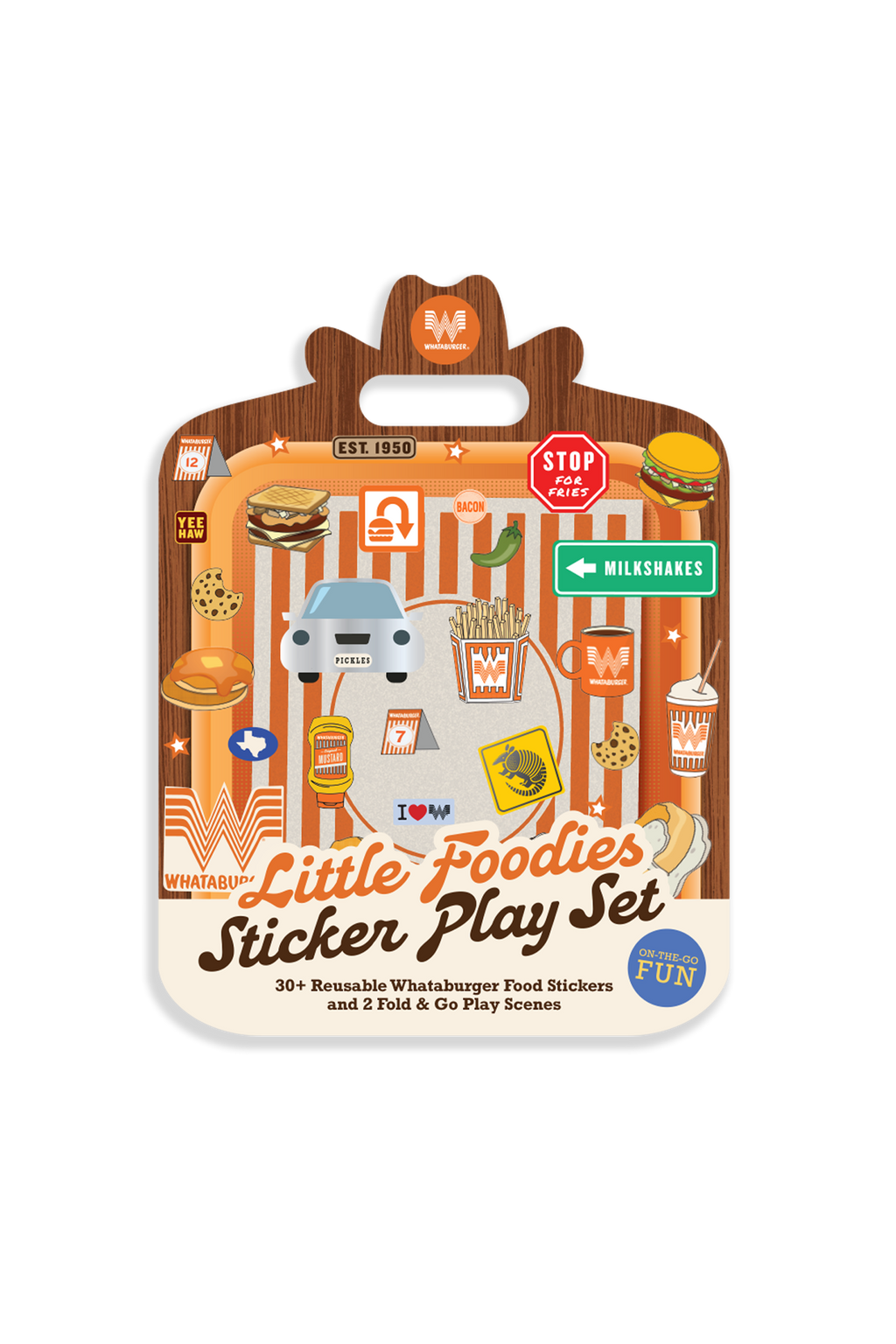 Little Foodies Reusable Sticker Play Set (Whataburger)