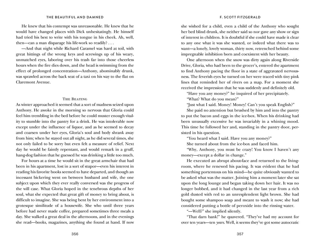 The Beautiful and Damned by F. Scott Fitzgerald (Signature Clothbound Edition)