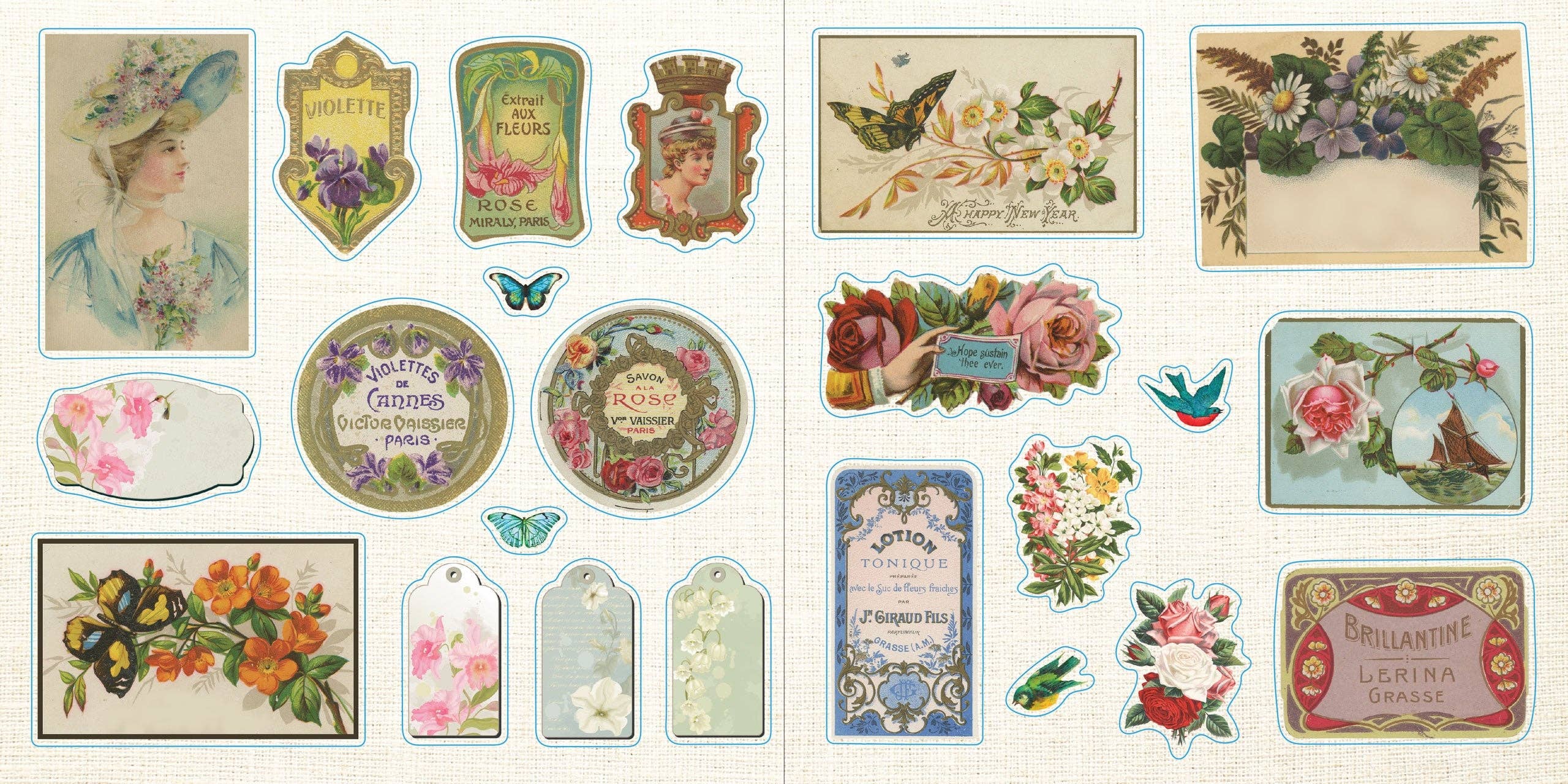 Sticker Book - Loads of Ephemera (580 stickers)