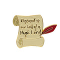 Rhysand’s Reading Lessons Enamel Pin | ACOTAR