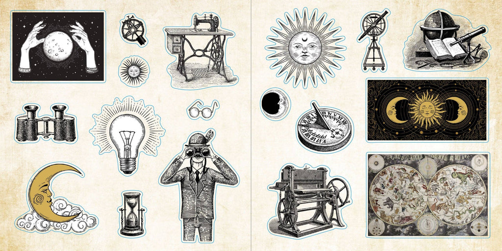 Sticker Book - Loads of Ephemera (580 stickers)