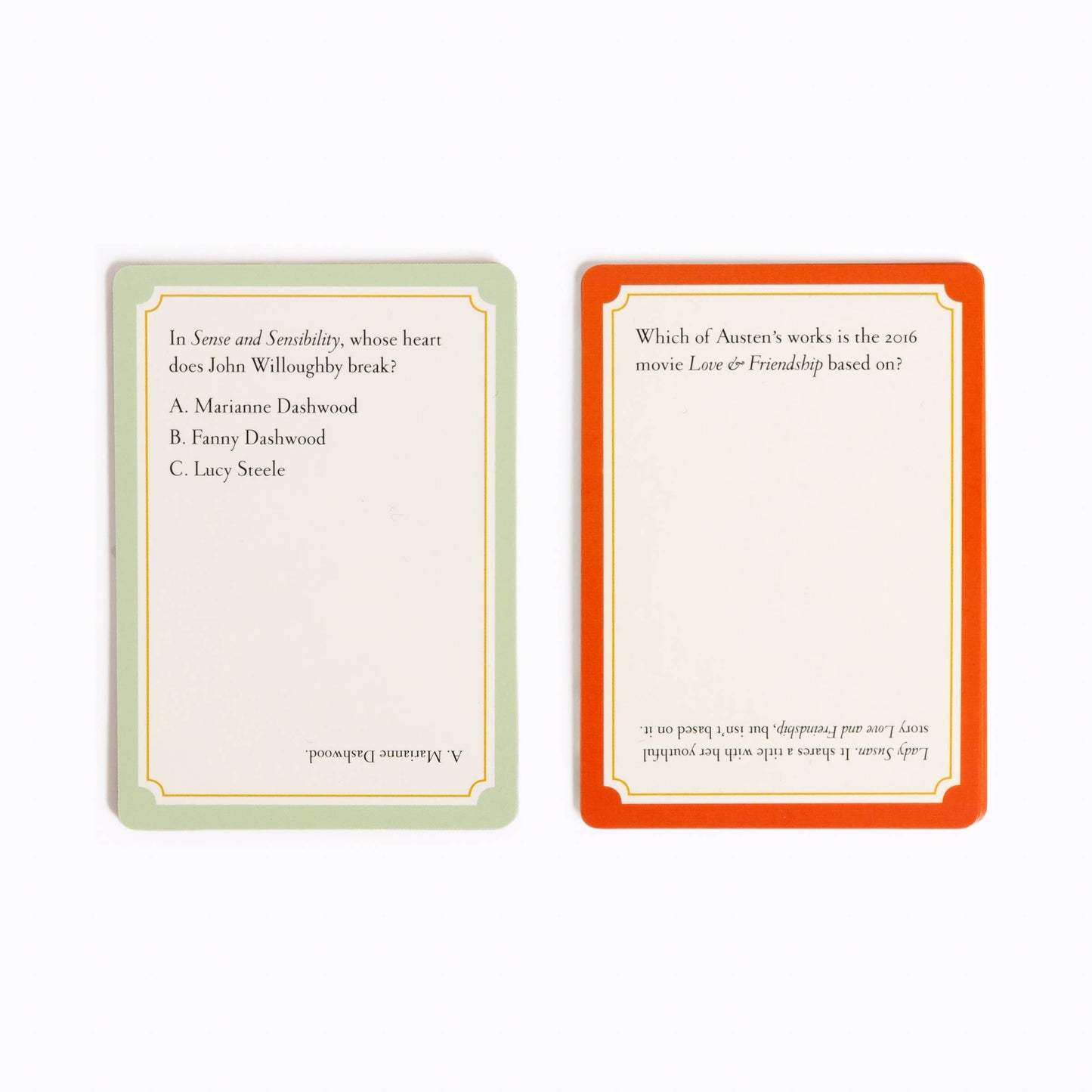 Game - Jane Austen Trivia