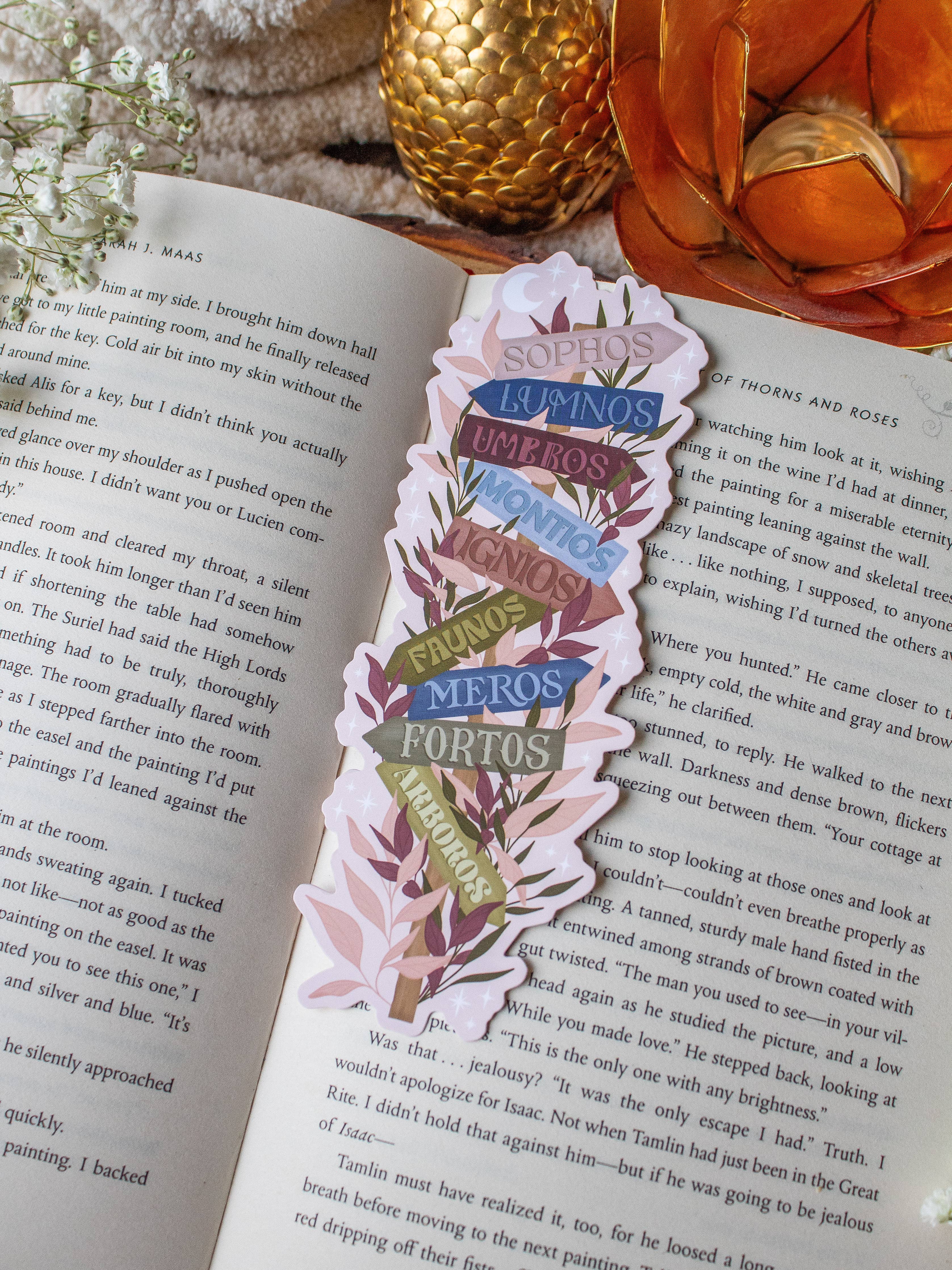 Emarion Location Sign Die-Cut Bookmark | Everflame