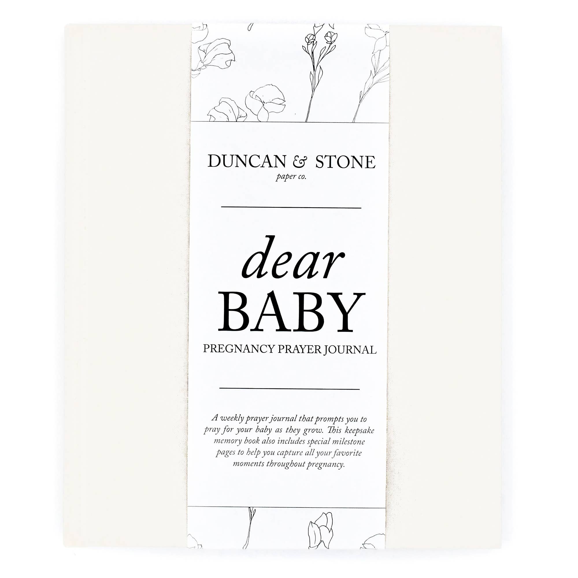 Dear Baby: A Pregnancy Prayer Journal & Memory Book for Moms: Gray
