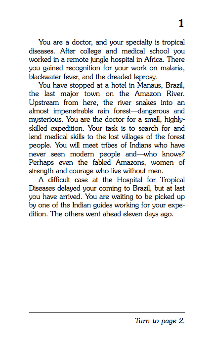 Lost On The Amazon - Choose Your Own Adventure