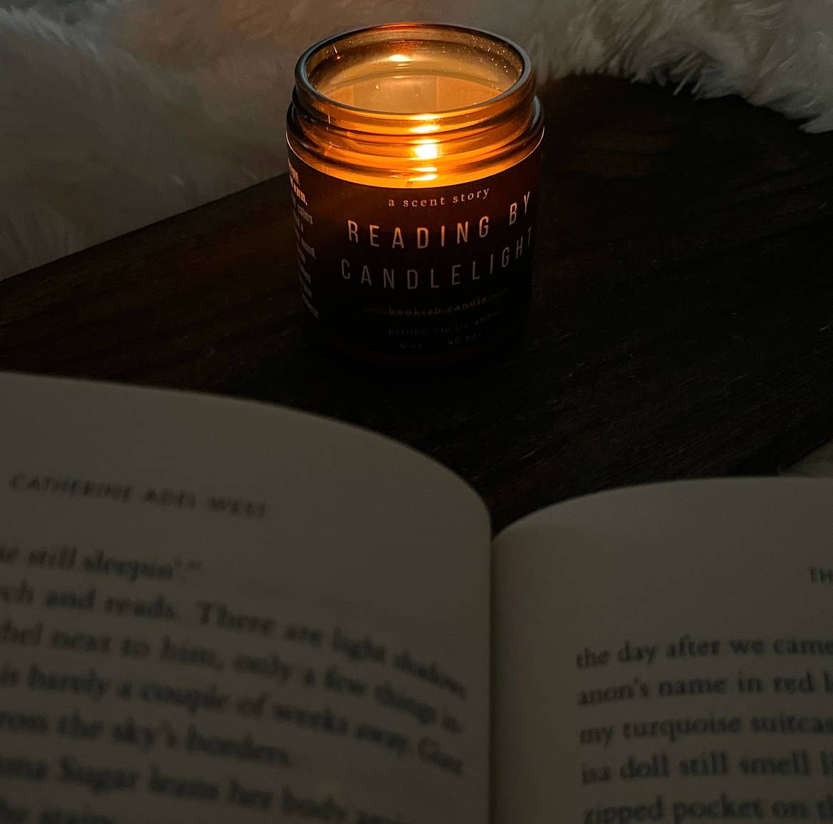 A Scent Story Candle Co - Reading by Candlelight -  Bookish Candle | Book Themed: 4 oz