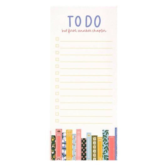 Notepad - But First Another Chapter Bookshelf To-Do 4x9