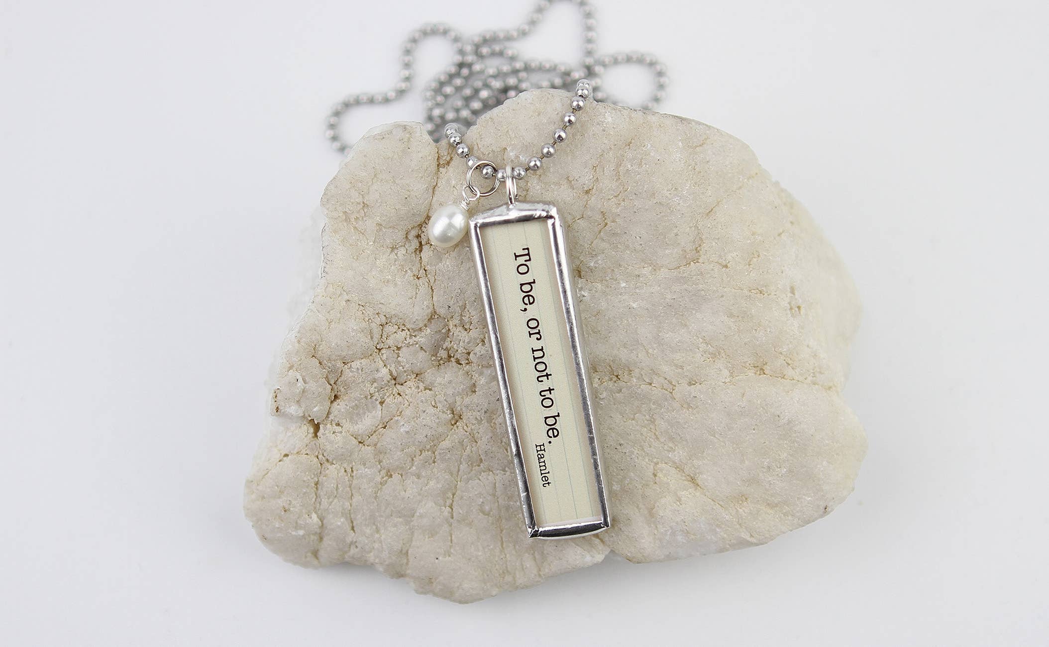 To Be Or Not To Be Hamlet Theatre Charm Necklace