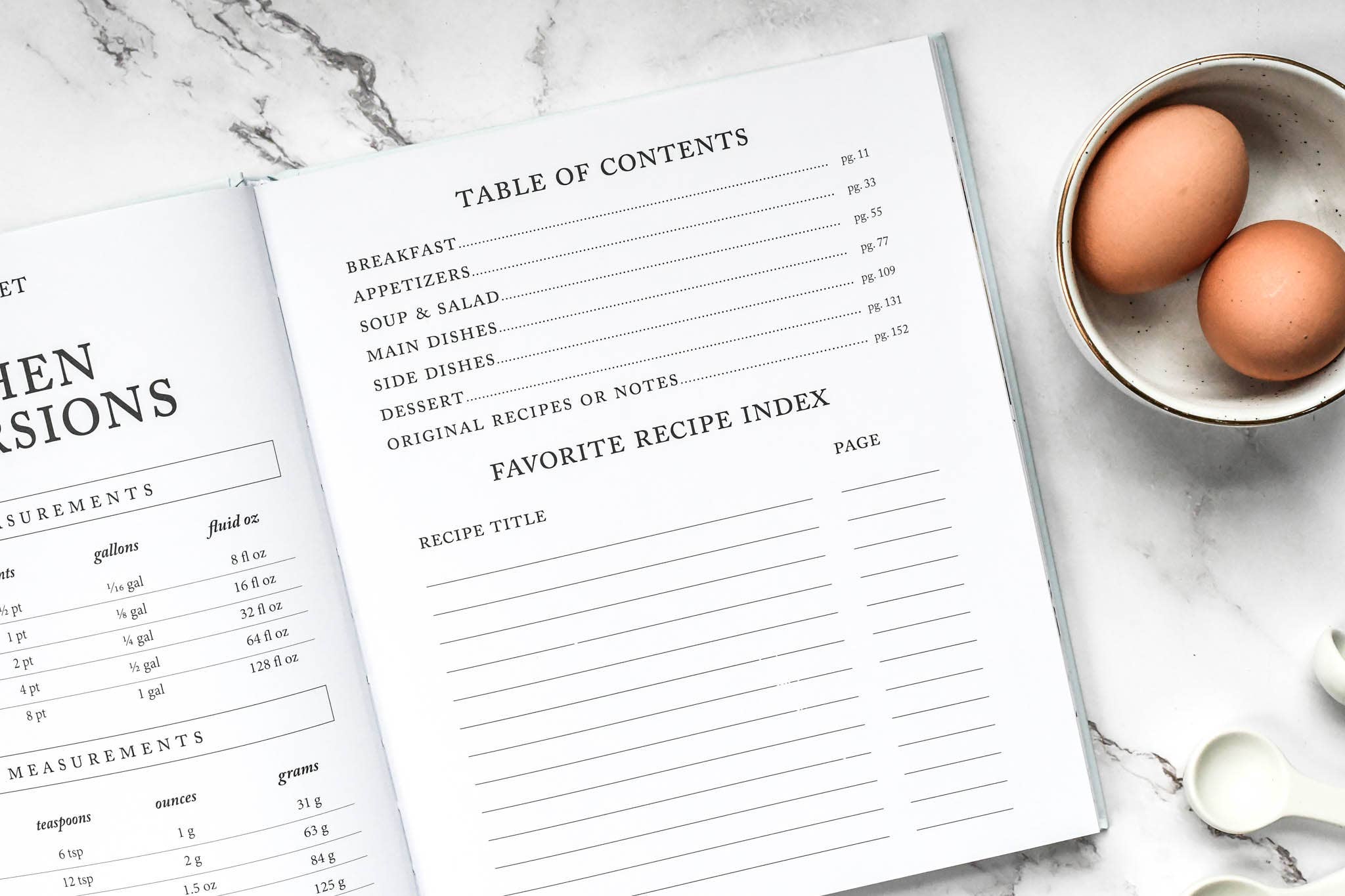 Family Recipe Book & Keepsake Journal | Christmas Gift